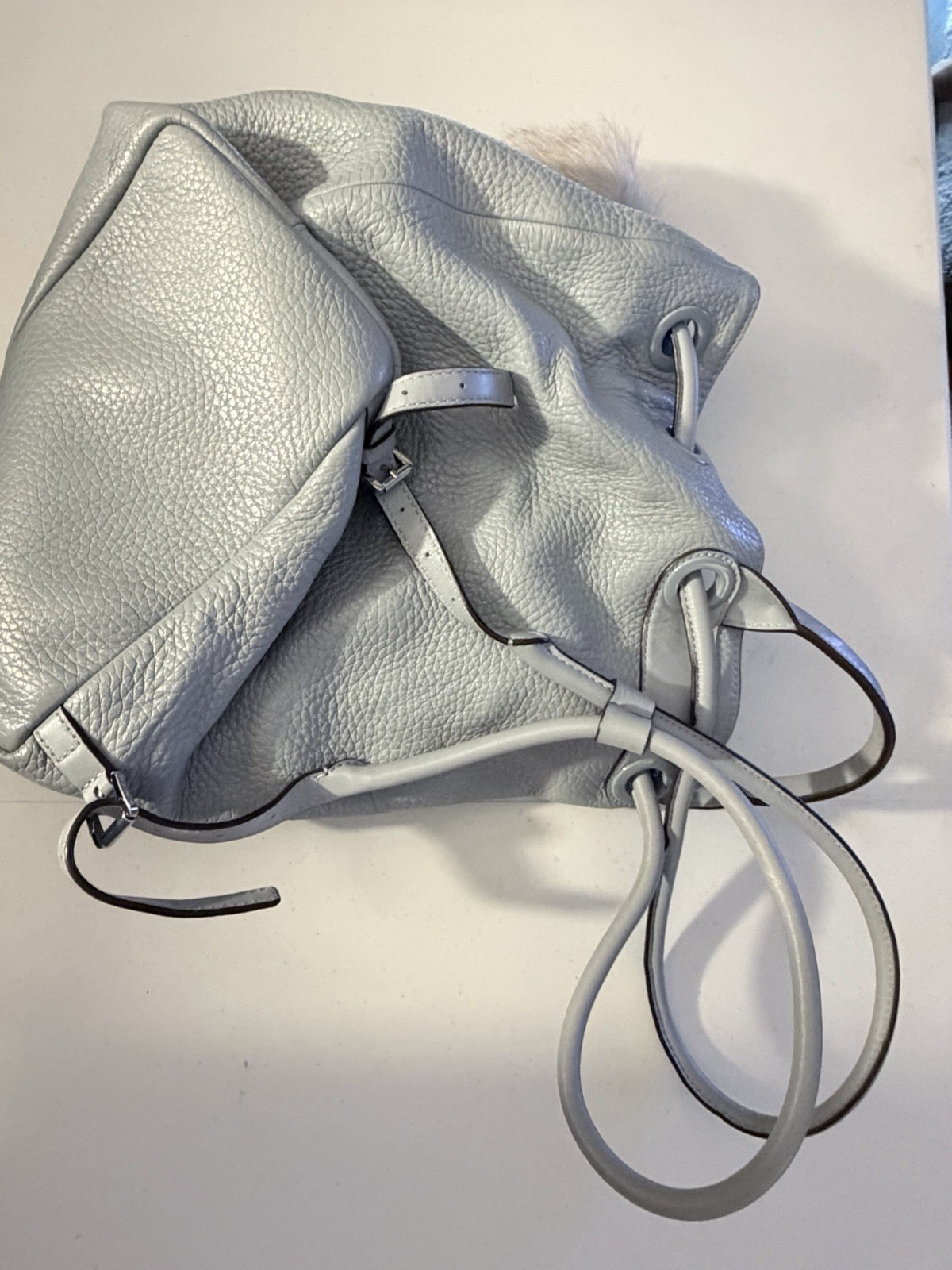 Michael Kors Dalia Drawstring Backpack Powder Blu… - image 4