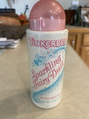 Tinkerbell Vintage Cosmetics Tom Fields Collectible Sparkling Fairy Dust Talc