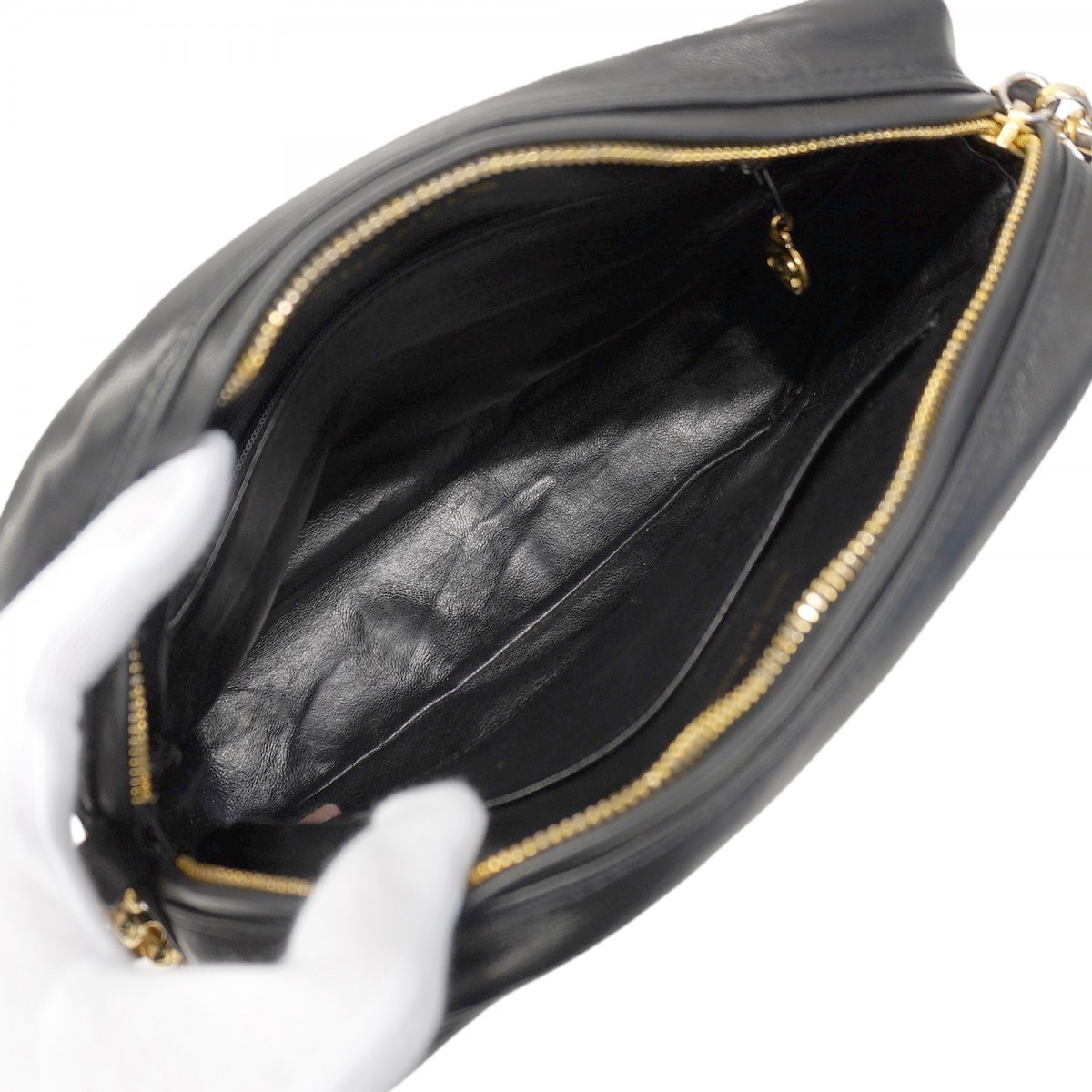 Auth [6ba1024] CHANEL Shoulder Bag Matrasse ChainShoulder brilliant Lambskin... thumbnail 4