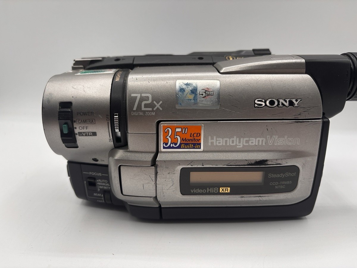 美品 SONY CCD-TRV85 Handycam Hi8 8mm #417 Sony Handycam CCD-TRV85 Hi8 Hi-Fi Stereo Video Camcorder. 72x zoom