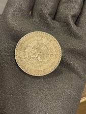 1962 Mexican (Mexico) One Peso Silver Coin Old World Silver