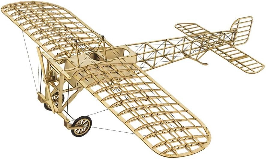 Maquette d'avion Blériot XI en bois solution anti-stress puzzle 3D de concentration pour adulte
