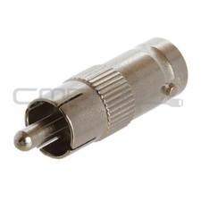 RCA Plug to BNC Jack Adapter BNC Female to RCA Male Connector fo DVR CCTV Camera