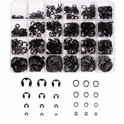 324Pcs E-Clips Assortment Set(2.0Mm-12Mm) and External Retaining Rings, Snap Rin