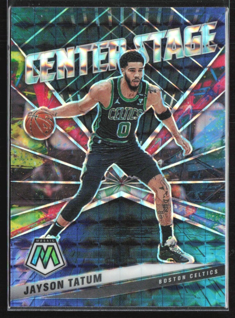 Jayson Tatum 2020-21 Panini Mosaic Center Stage #29 Boston Celtics