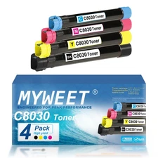 C8030 4-Pack Toner (BCMY) High Yield 006R01697 Compatible for AltaLink C8070