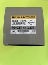 Titan Pro TRCFD6075 Motor Dual Run Cap, 60/7.5 Mfd, 370-440V