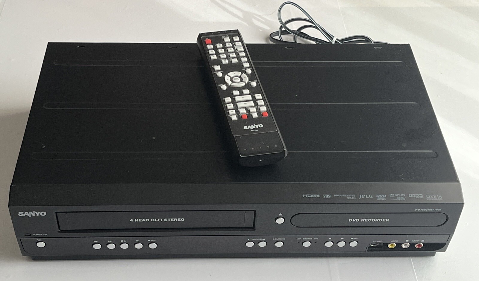 Sanyo FWZV475F HDMI DVD VCR Recorder Combo with Remote Tested eBay