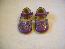 Livie And Luca Plum Purple Petal Patent Mary Jane Shoes Size 4 Toddler Girl