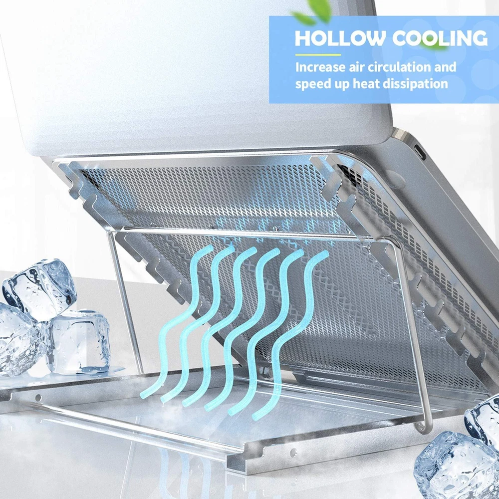 Laptop Stand, Laptop Holder Stand Foldable Ventilated Adjustable Laptop Compu...
