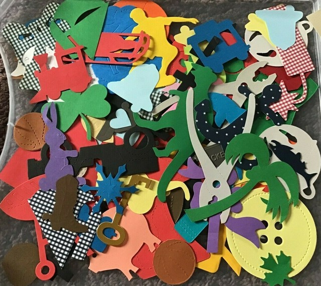 VINTAGE DIE CUT LOTS 20 RANDOM DIE CUT SHAPES CREATIVE MEMORIES MORE