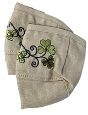 Longaberger Baskets Flax Irish Traditions Basket Liners Set of 2