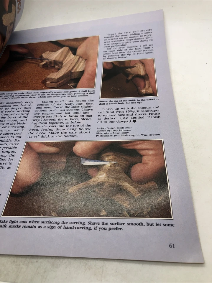 Wood - August 1993 - Better Homes & Gardens - Planer / Molder, Raised Panels. Foto 3 de 4