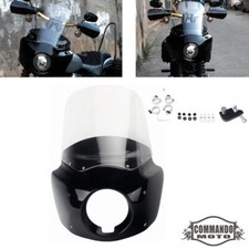 Carena faro moto e parabrezza 15" per Harley Dyna FXD FXDB FXDL 06-17