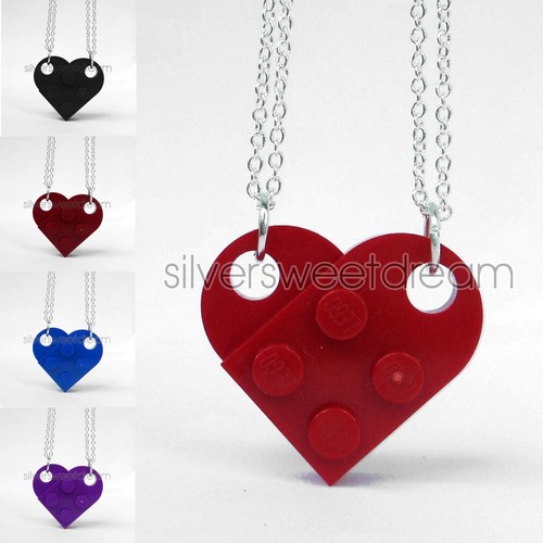 2 Collane Magnetiche A Cuore Per Coppie O Amiche - Set Ciondoli Amicizia