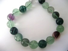 1 FILO FLUORITE NATURALE SFACCETTATA 16 mm. , Lungo cm.39 .