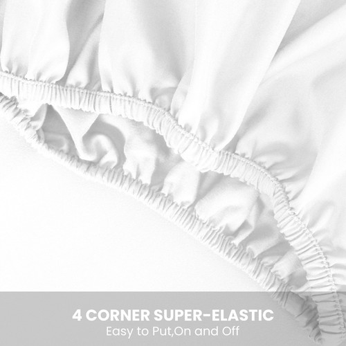 Extra Deep Fitted Sheet 25cm Bed Sheet Single Double King & Super King Size - Picture 98 of 100