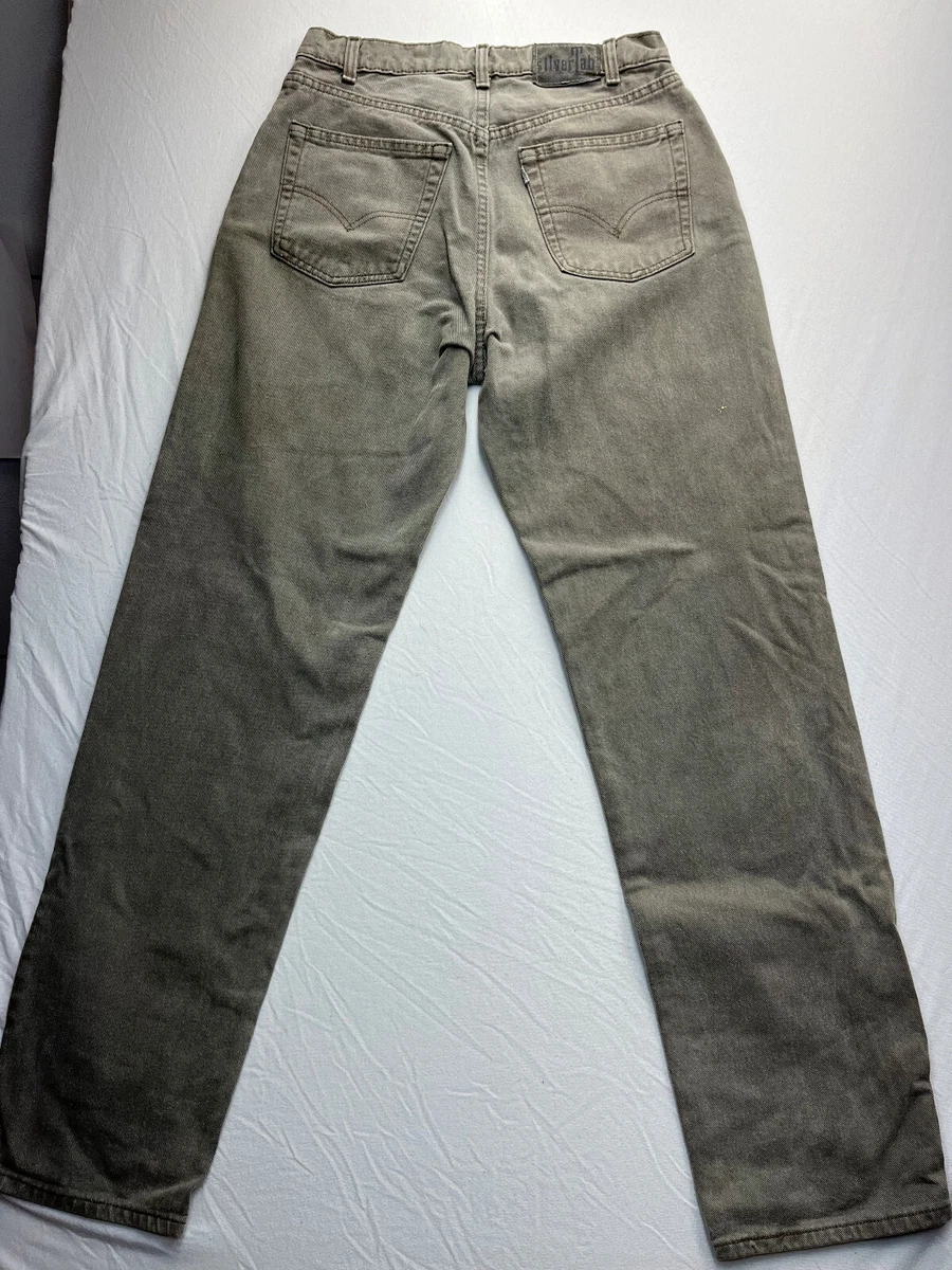 Levis Silvertab Elements 30 x 32 Green/Gray Color 1994 USA Made Baggy Skater