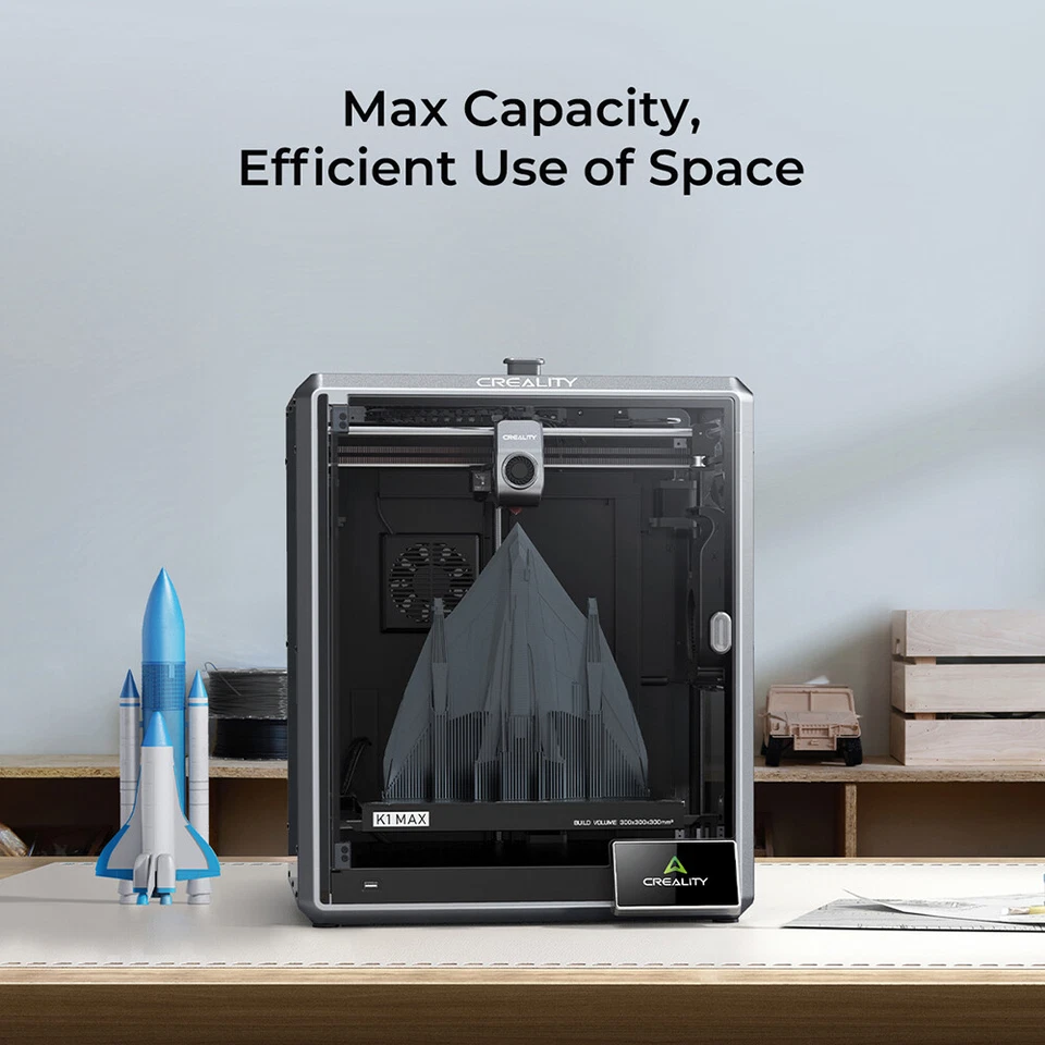 Creality K1 Max 3D Printer, 600mm/s High-Speed w/Auto Leveling Smart AI Function - image 2 of 4