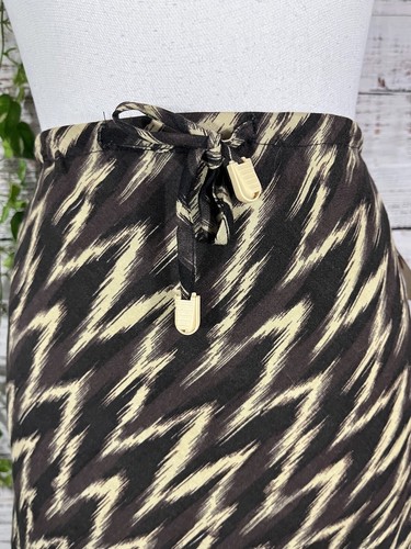 Sherry Taylor skirt size Small Brown Khaki Bias Knee A Line Church Career Casual - Picture 4 of 9