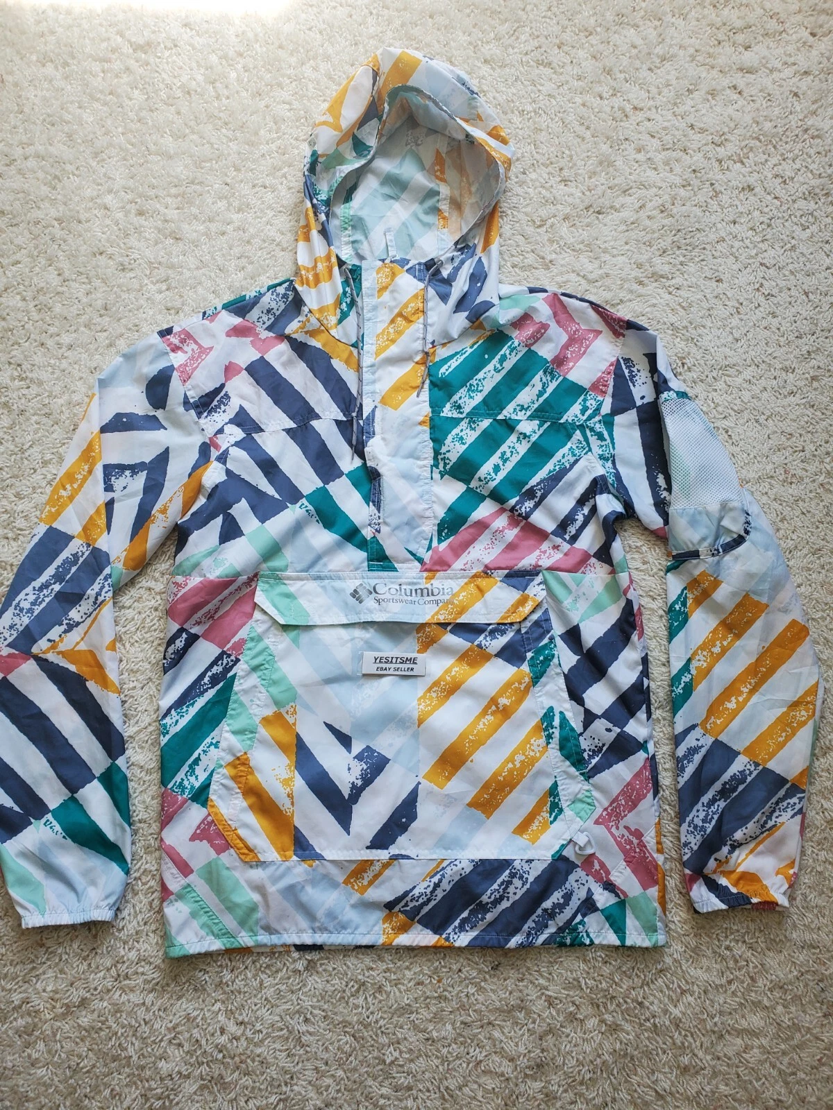 Columbia Sportswear Windbreaker Jacket Men's Flash Forward Print (Small)