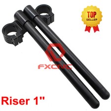 37mm Raised 1in Clip on Ons Handlebar Mount Clamp Tube Fork Universal Bar 7/8"