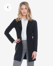 Twin Sister Women's Black Long Sleeve Button Front Tuxedo Jacket S Retail $125