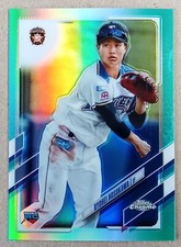 2021 Topps Chrome NPB Aqua Refractor Rookie Card #91 Ryohei Hosokawa 011/199