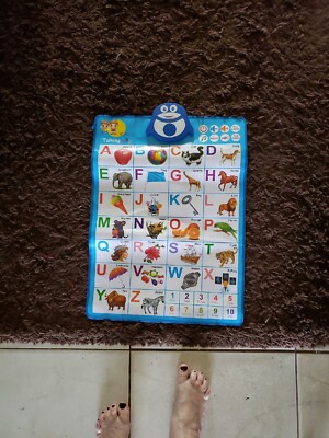 Electronic  ABC's & 123's  Talking & Music Wall Chart *Battery Operated