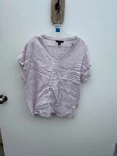 Saks Fifth Avenue  Linen V-Neck Tunic SZ M S14