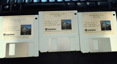 Sierra Games Man Hunter San Fran Floppy disc Game DOS Manhunter Rare PC SF