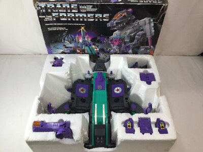 ［新品、未開封] Tele Goodbye,mytribes 1986 Vintage G1 Transformers Trypticon Boxed Uncut Complete