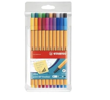 Stabilo Fineliner Point 88 Wallet of 20 Assorted Colors