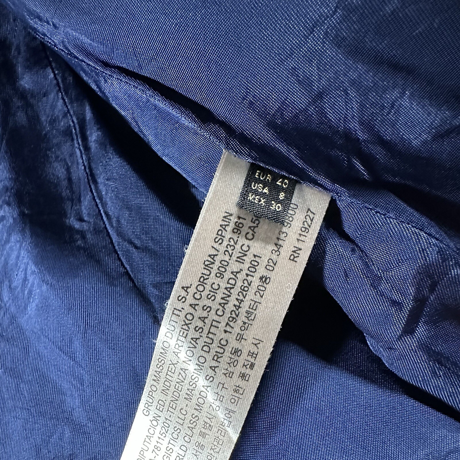 Massimo Dutti Womens Wool Jacket Button Pockets Italian Fabric Size 8 Medium thumbnail 4