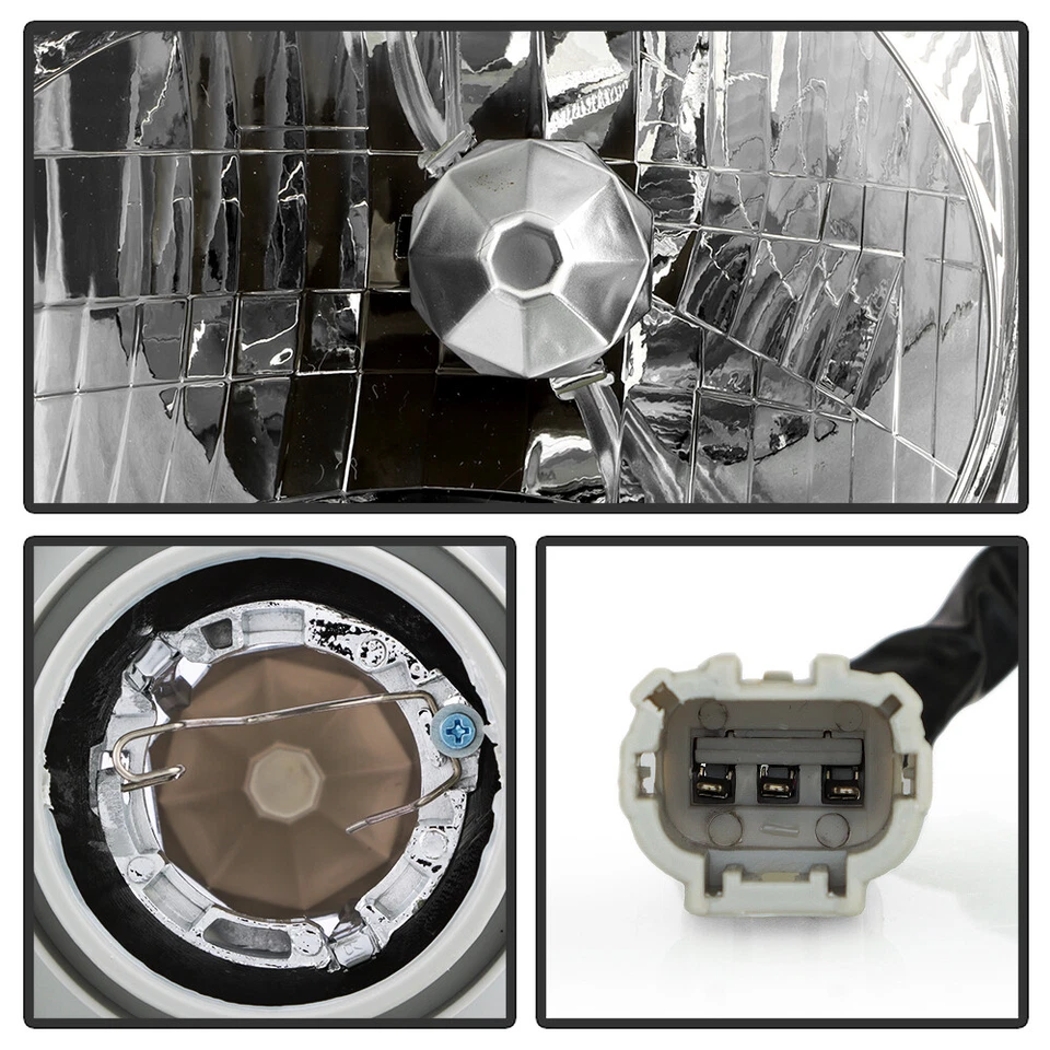 Juego de 4 faros cromados con luces de esquina de estacionamiento para Nissan Pathfinder 1999-2004 Foto 4 de 4