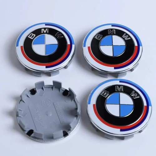 4X Centre Roue BMW Edition 50E Anniversaire 68mm Cache Moyeu Jante Auto Clipser - Picture 5 of 7