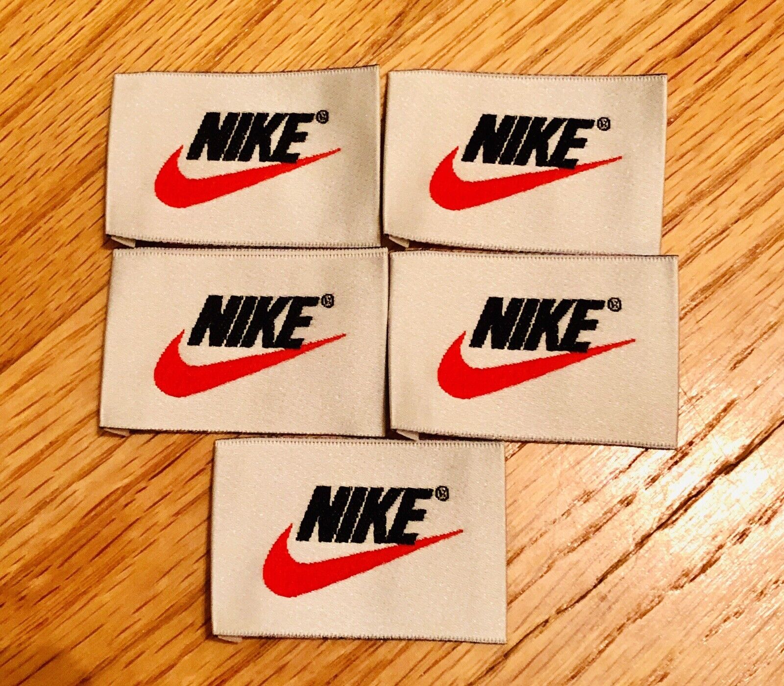 9 x OG Vintage 90's Authentic NIKE Logo Label Jersey Patch Embroidery NBA  USA