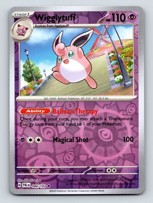 Stage 1 Wigglytuff HP 110 Balloon Therapy Ability Magical Shot Pink