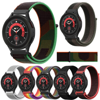Sport Nylon Armband Loop Für Samsung Galaxy Watch 4/5 Pro 45mm Active 2 40/44mm