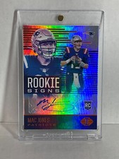 MAC JONES 2021 PANINI ILLUSIONS ROOKIE SIGNS HOLO AUTO RC patriots