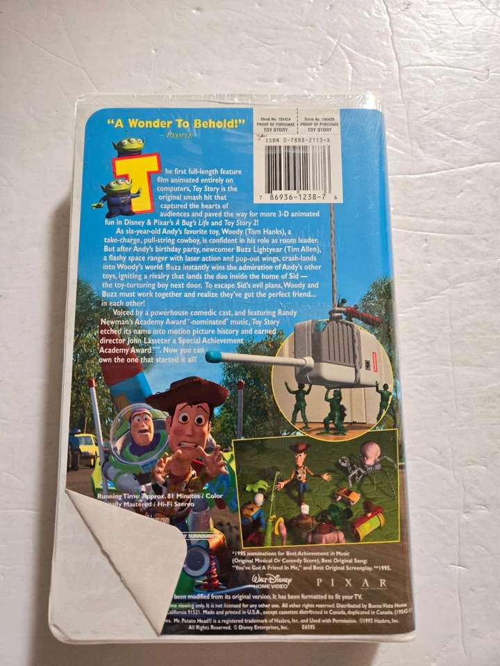 Toy Story - New -Gold Collection Special Edition (VHS Tape, Walt Disney Company) - Image 2 of 3