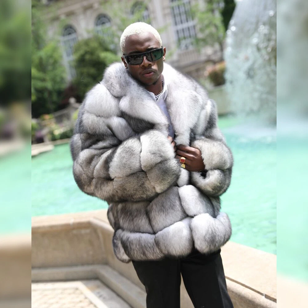 Winter jacket online with natural fur