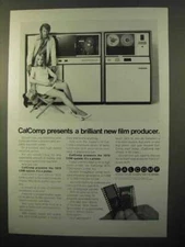 1970 Calcomp 1670 COM System Plotter / Printer Ad
