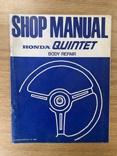 HONDA QUINTET 1982 SHOP MANUAL BODY REPAIR 6469330