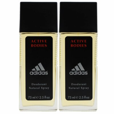 Adidas Active Bodies 2 x 75 ml Deodorant Natural Spray Set