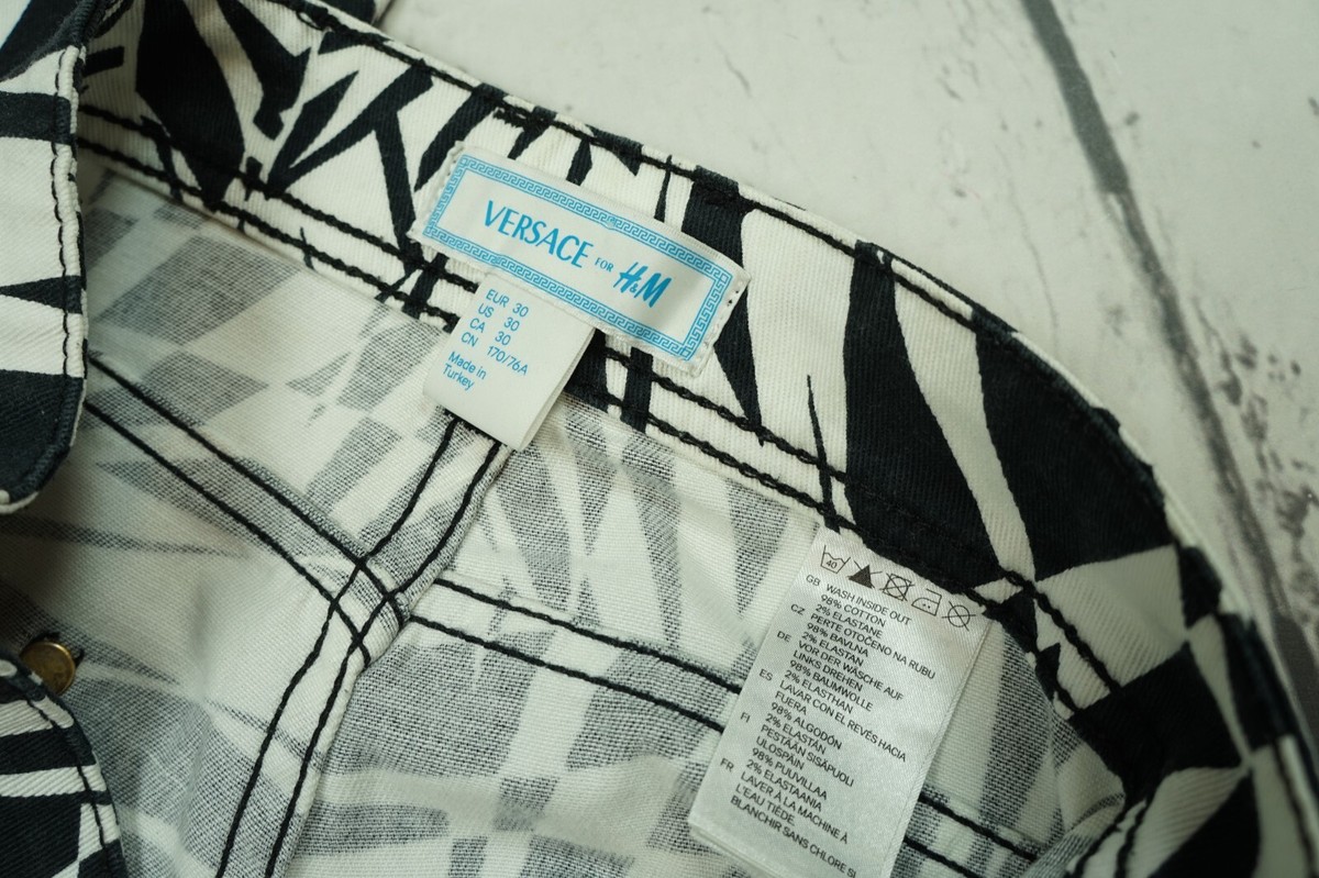 VERSACE x H&M Collaboration Collection Mens Zebra Black
