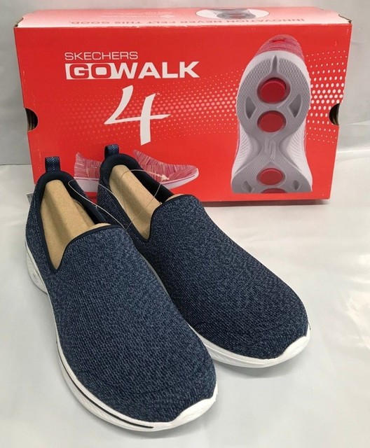 skechers go walk 4 mens red