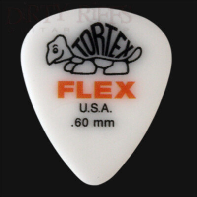 Dunlop Tortex Flex Standard Gitarren-Plektren orange 0,60 mm - Packungen mit 1 bis 24