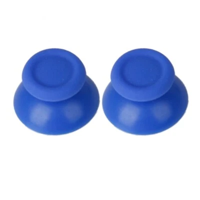 2 Stk. Thumbstick Kappe für PS4 Playstation 4 Controller gummiert Blau #002