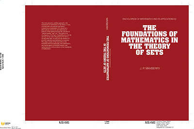 The Foundations of Mathematics in the Theory of Sets Mayberry Hardback